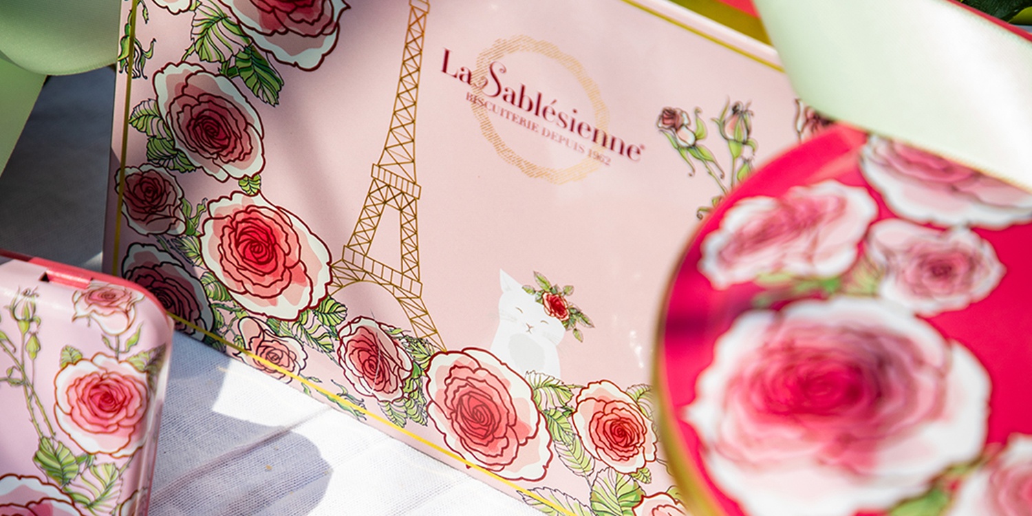 Plain butter cookies - "A morning in Paris" 150g tin