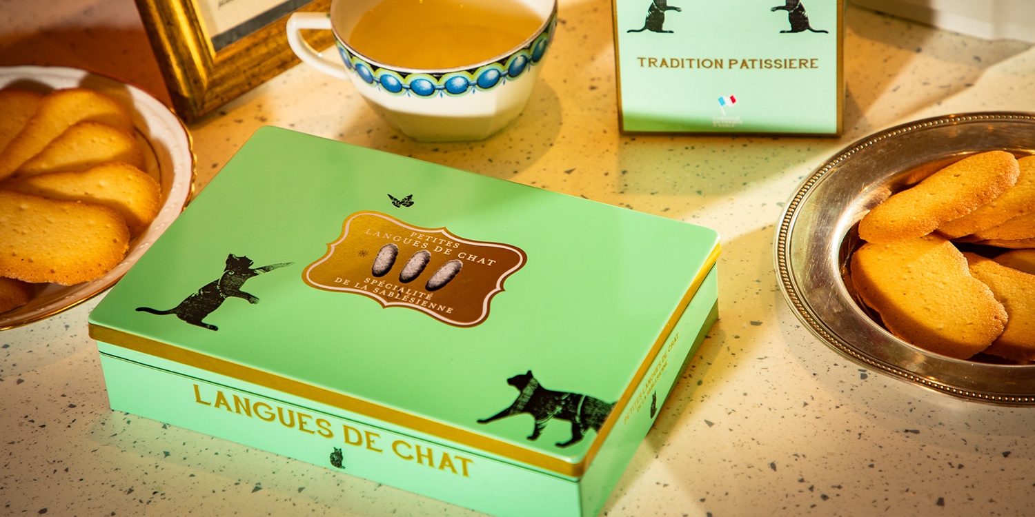 Langues de chat - étui de 120g