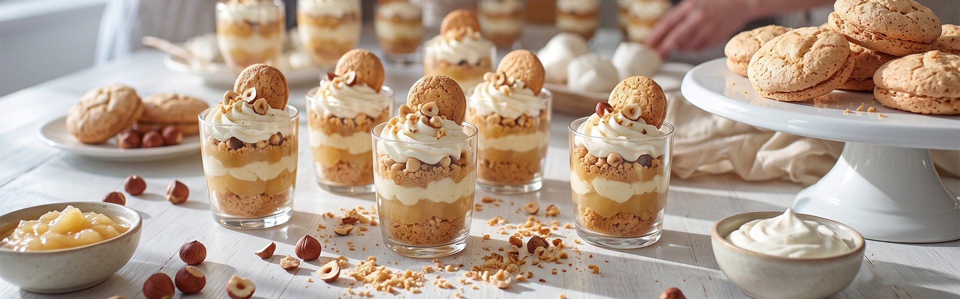 Hazelnut Verrines: A Crunchy and Fruity Dessert by La Sablésienne