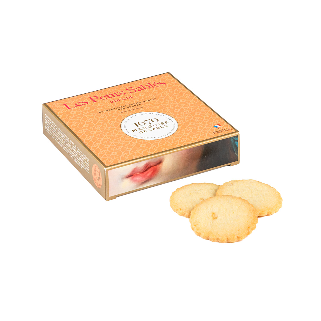 Biscuits sablés pépites d'abricot - étui 100g