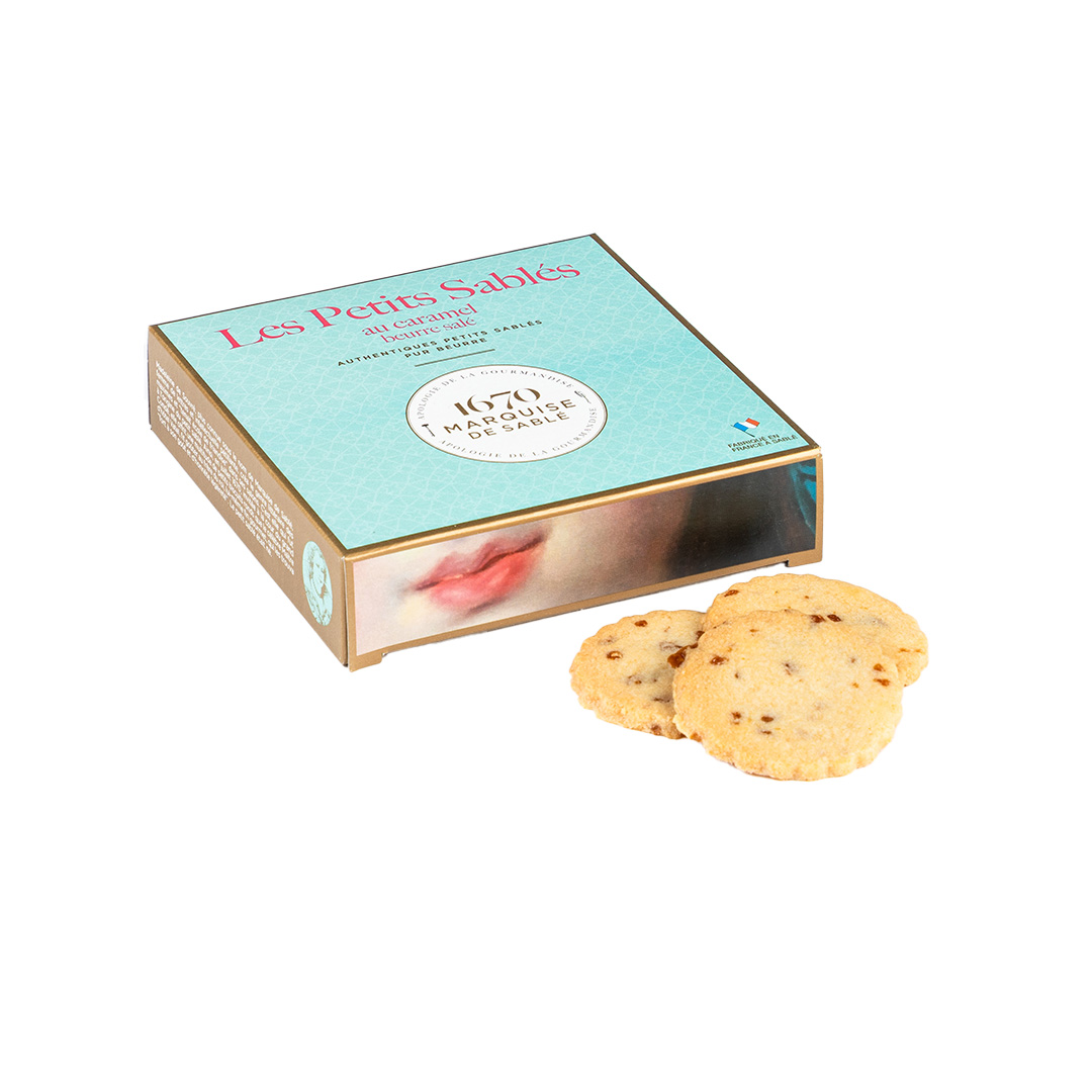 Biscuits sablés aux pépites de caramel beurre salé - étui 100g