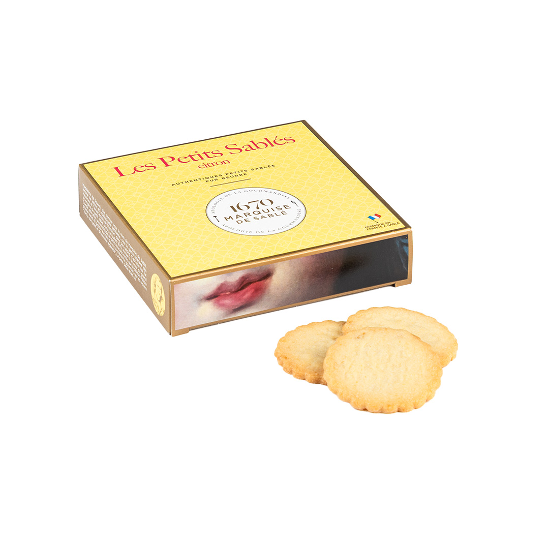 Biscuits sablés pépites de citron - étui 100g