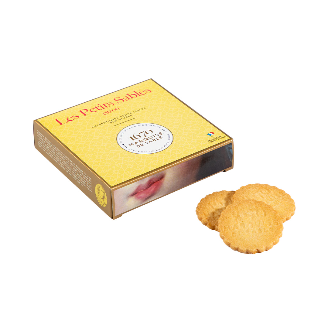 Biscuits sablés pépites de citron - étui 100g