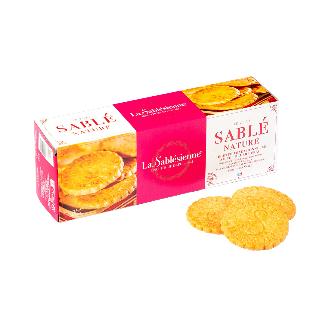 Biscuits sablés nature pur beurre frais - étui 125g