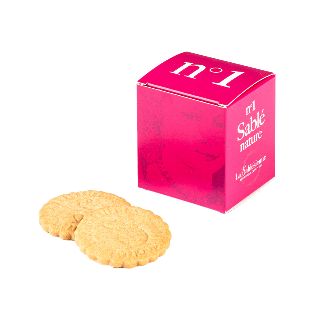 Biscuits sablés nature pur beurre frais - Mini cube carton n°1 35g