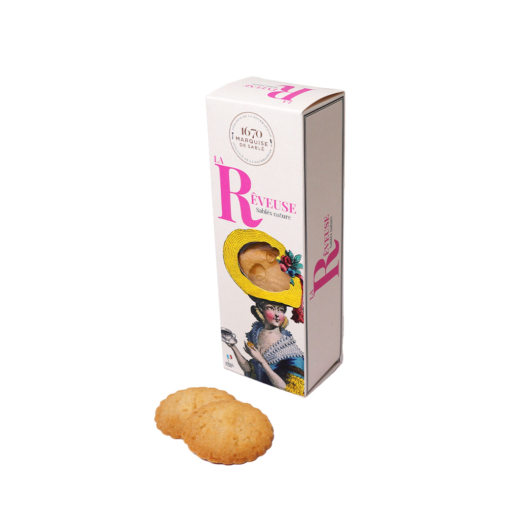 Biscuits sablés nature au pur beurre frais - étui "La Rêveuse" 125g