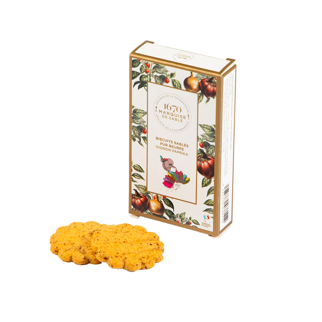 Petits Sablés salés Oignon et Paprika - 20g