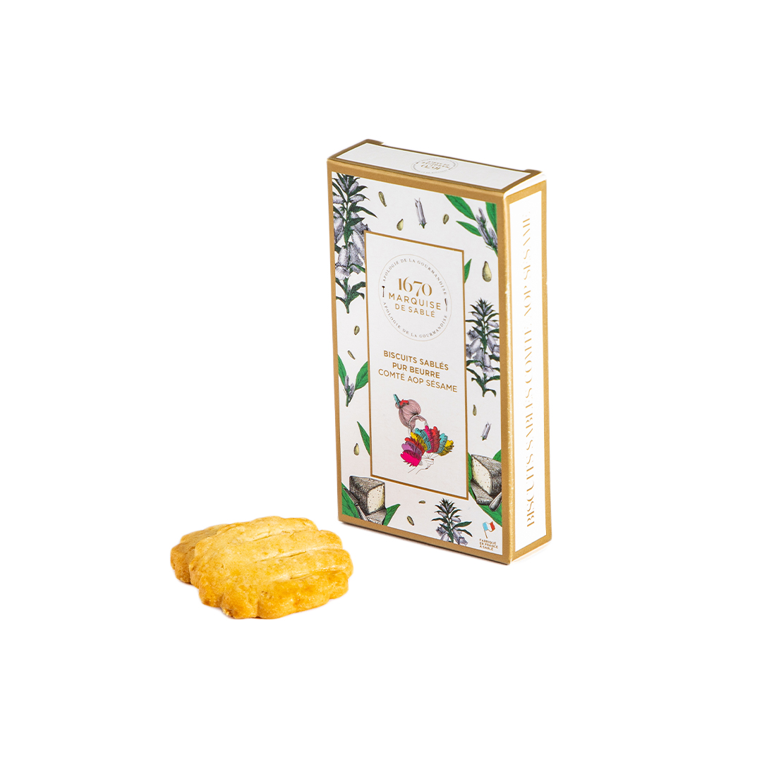 Petits Sablés salés Comté AOP et Sésame - 20g