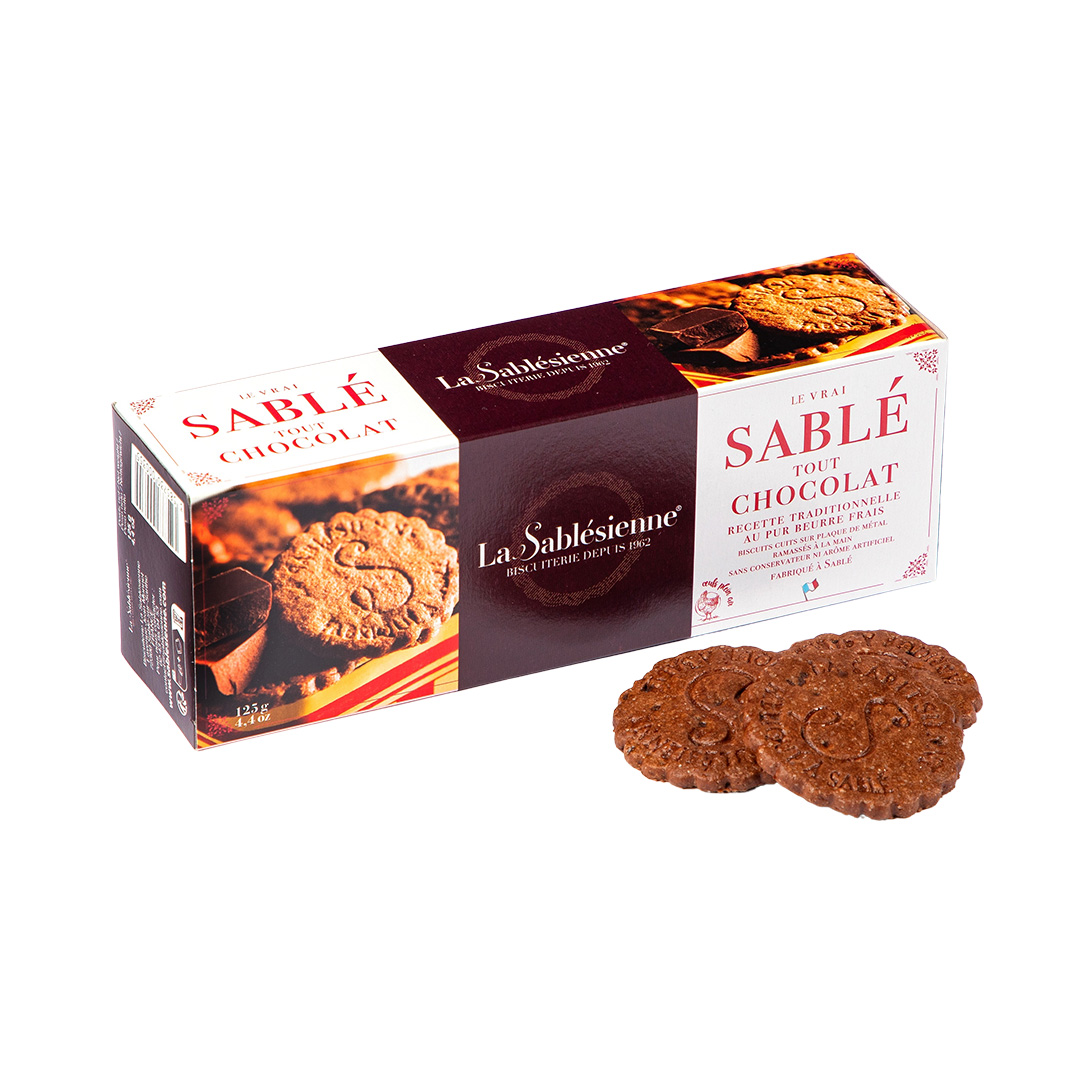 Biscuits sablés tout chocolat - étui 125g