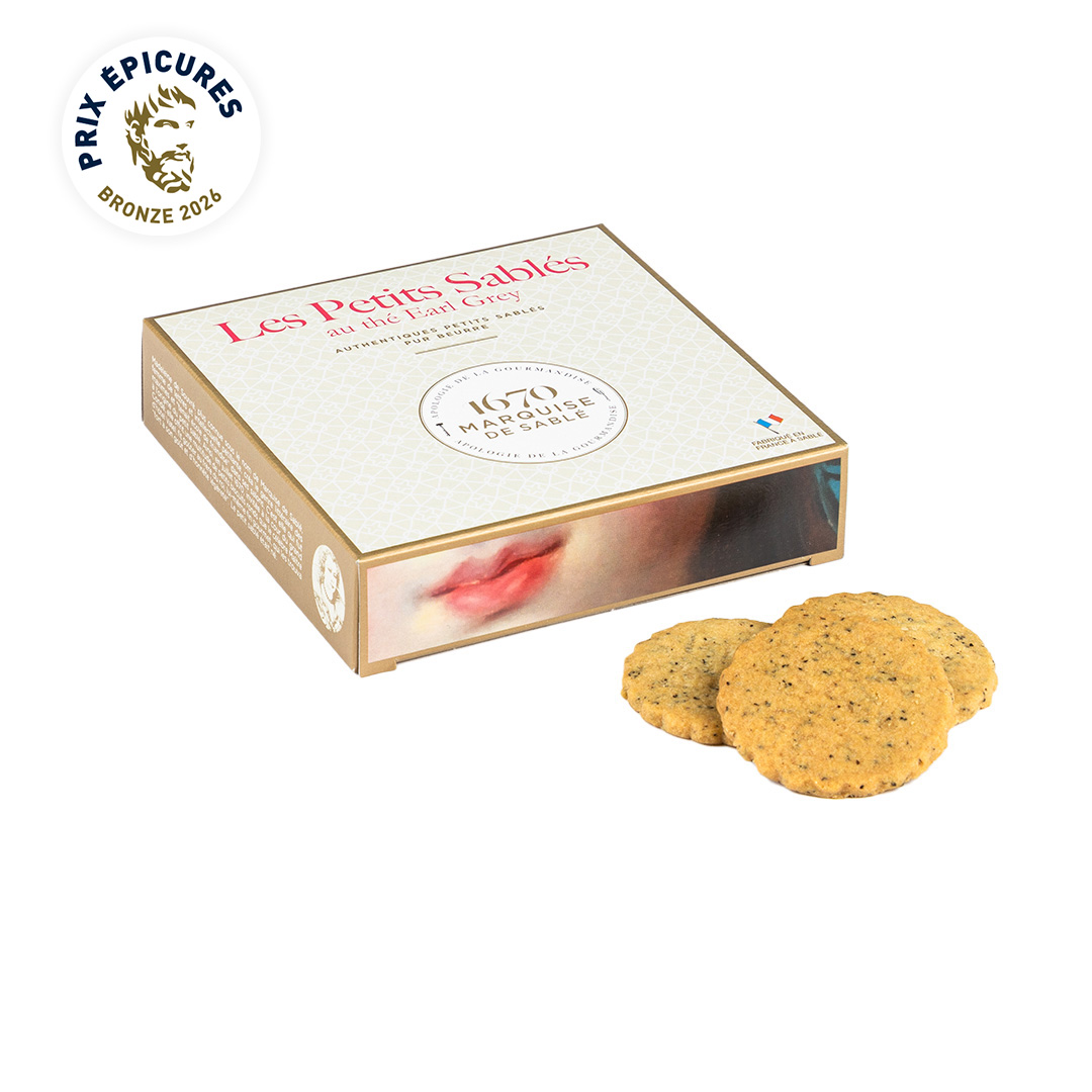 Biscuits sablés Thé bergamote - étui 100g