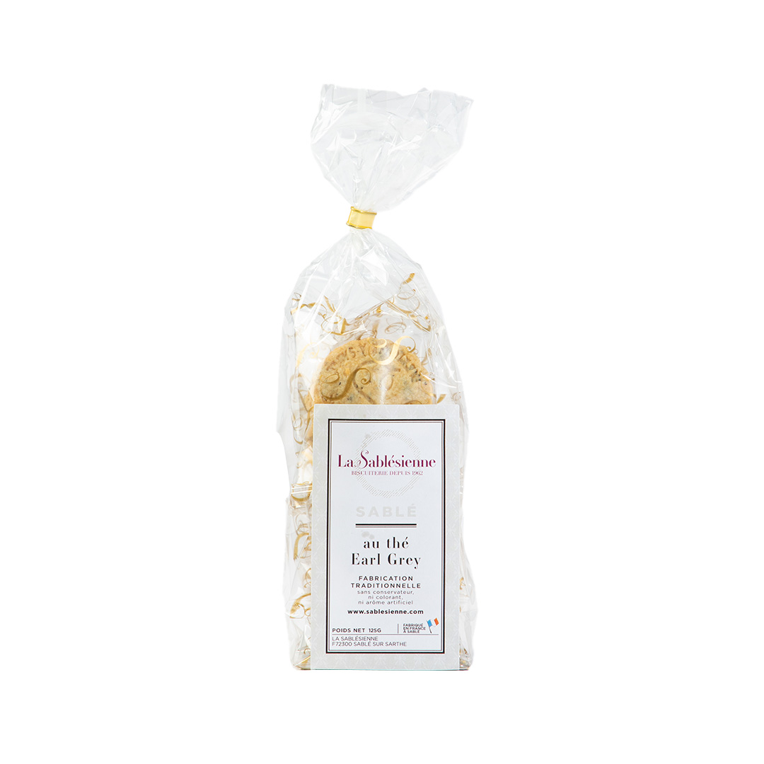 Biscuits sablés thé bergamote - sachet de 125g