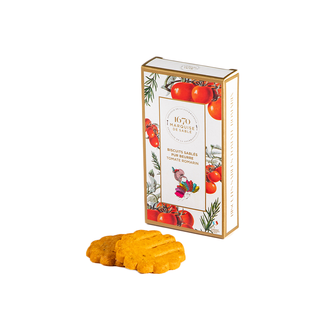 Petits Sablés salés Tomate et Romarin - 20g