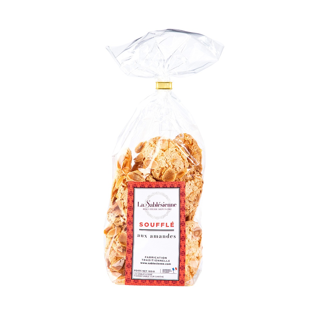 Soufflés aux amandes - sachet 100g