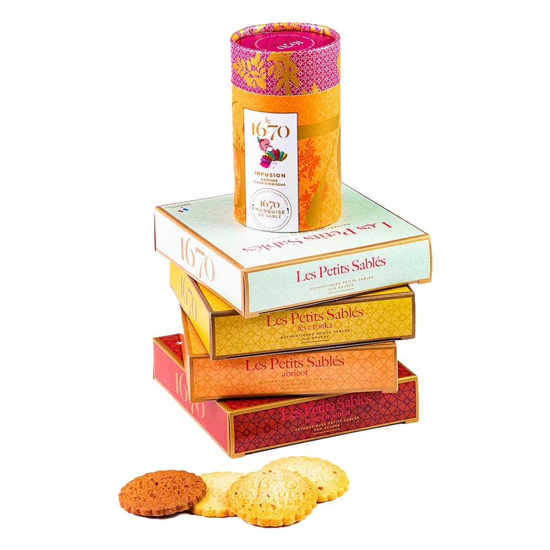 Assortiment "Petits Sablés & Infusion d'agrumes"