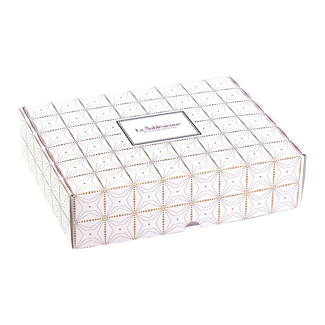 Coffret blanc et doré - Collection La Sablésienne 