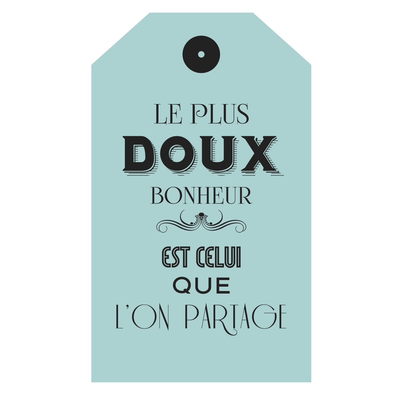 Carte personnalisée "Le Plus Doux Bonheur"