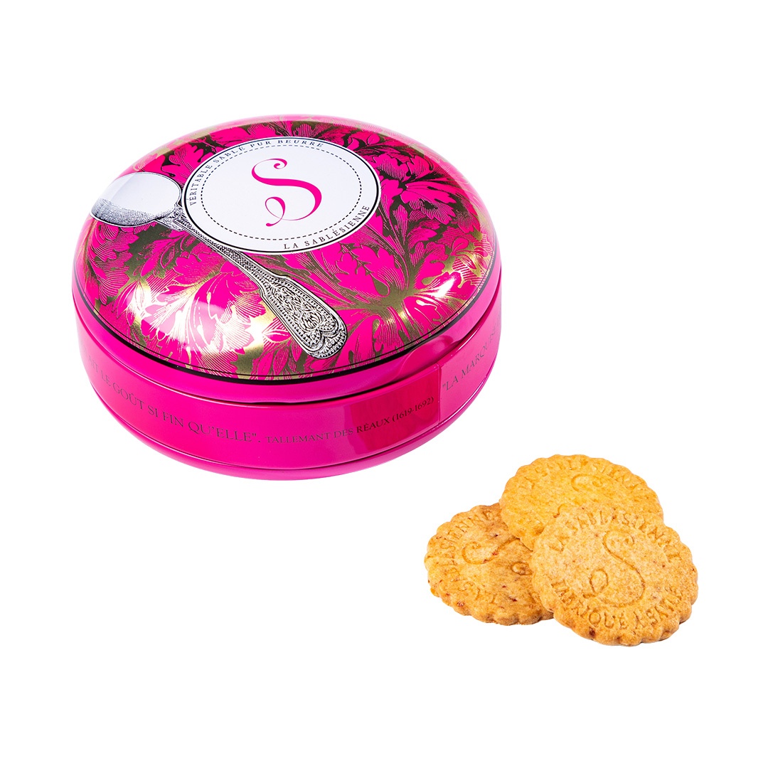 Caramel chips cookies - "Spoon" 175g round tin