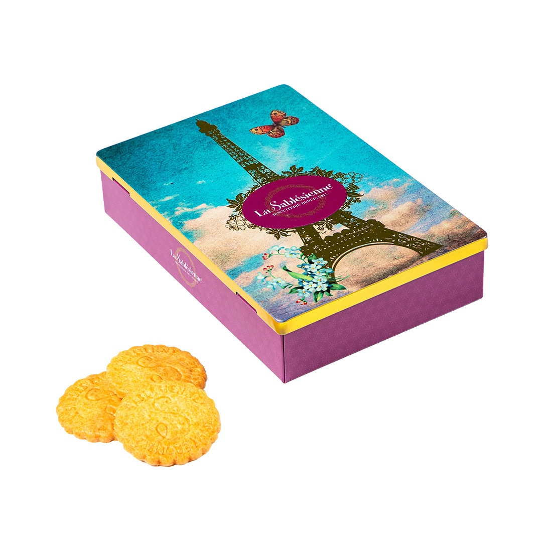 Plain butter cookies - "Butterfly Paris" 150g tin