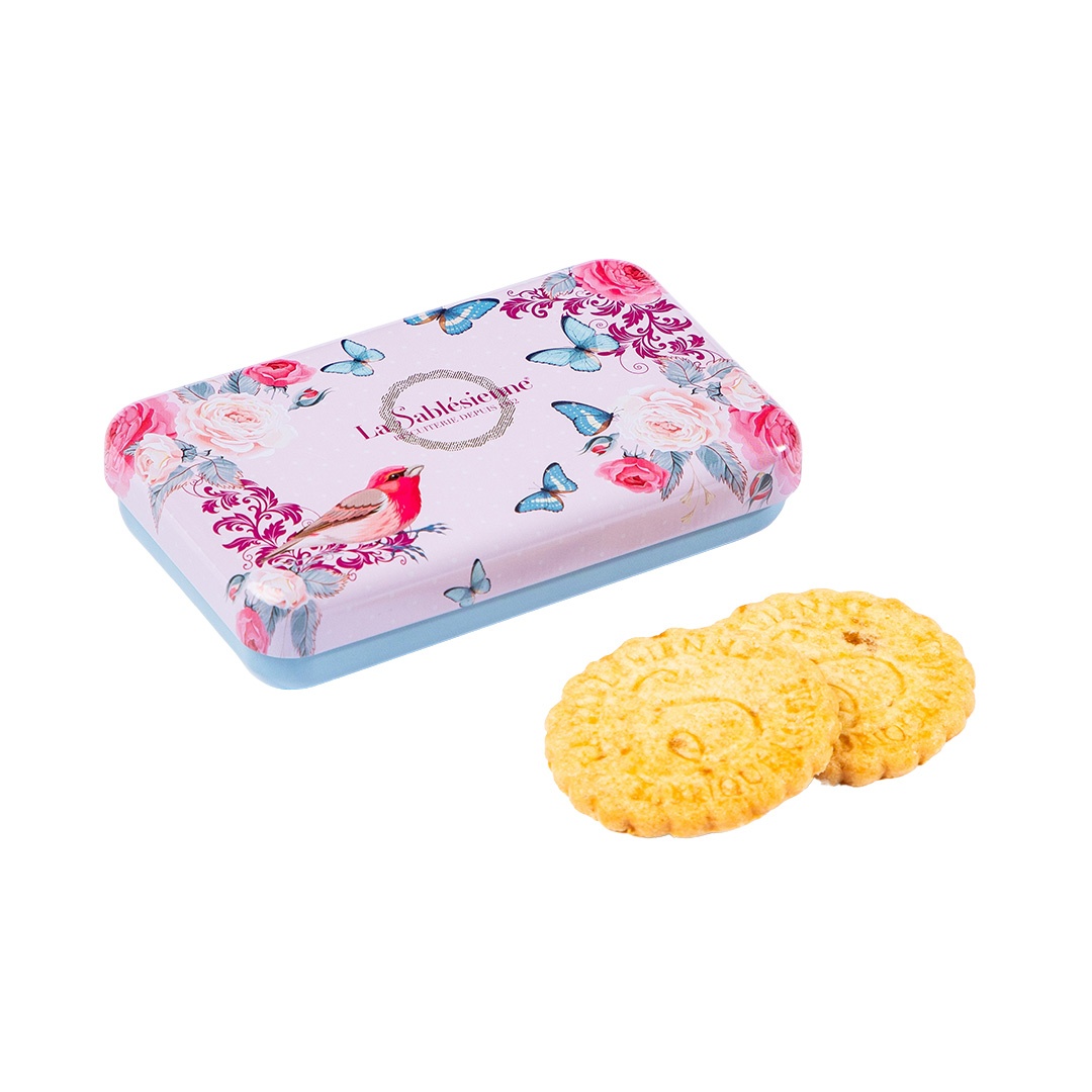 Apricot chips cookies - "Cloud in a rose garden" 35g mini tin