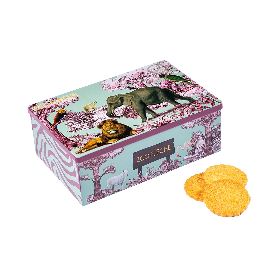 Plain butter cookies - "Zoo" 250g tin  