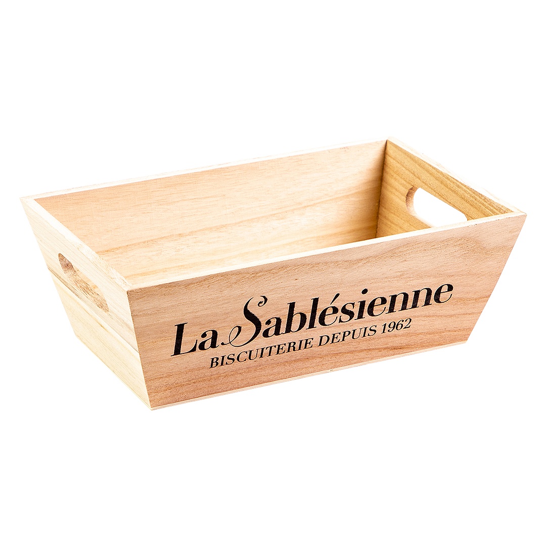 Petite caisse en bois La Sablésienne 