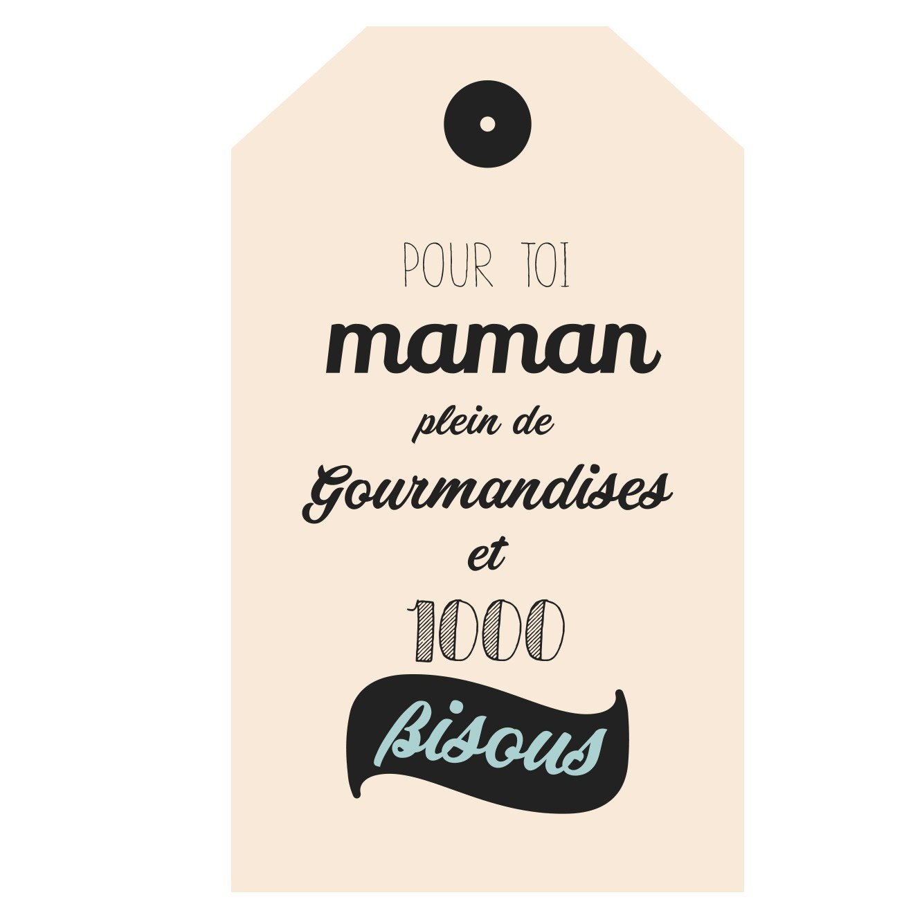 Carte personnalisée "Pour Toi Maman"