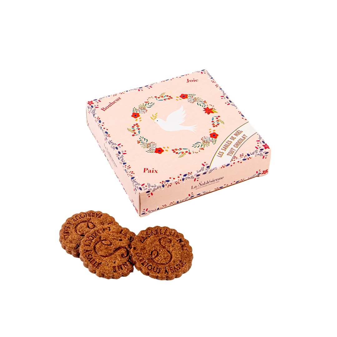 All chocolate sablés - Christmas 100g box