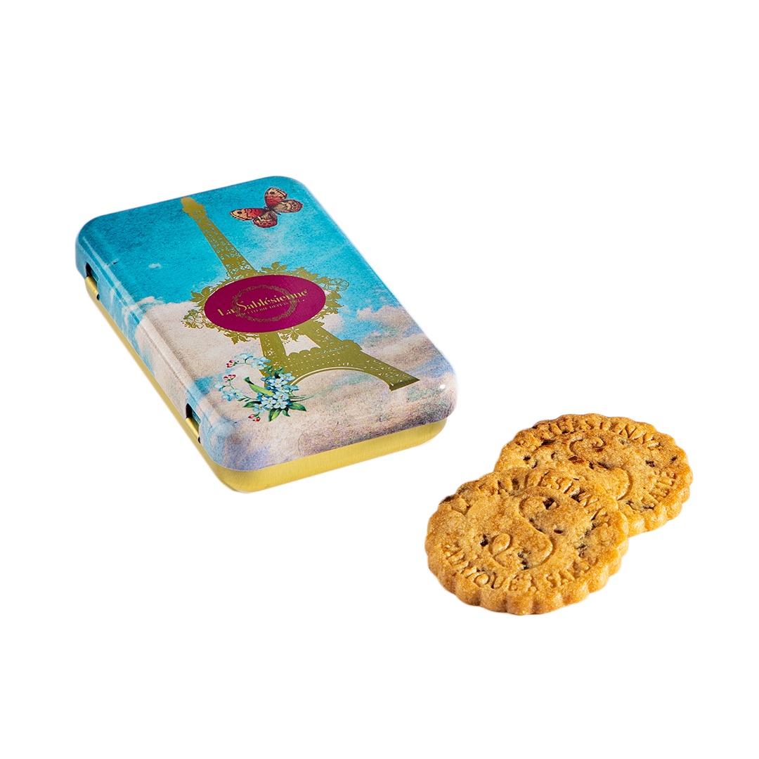 Plain butter cookies - Mini butterfly tin - 35g