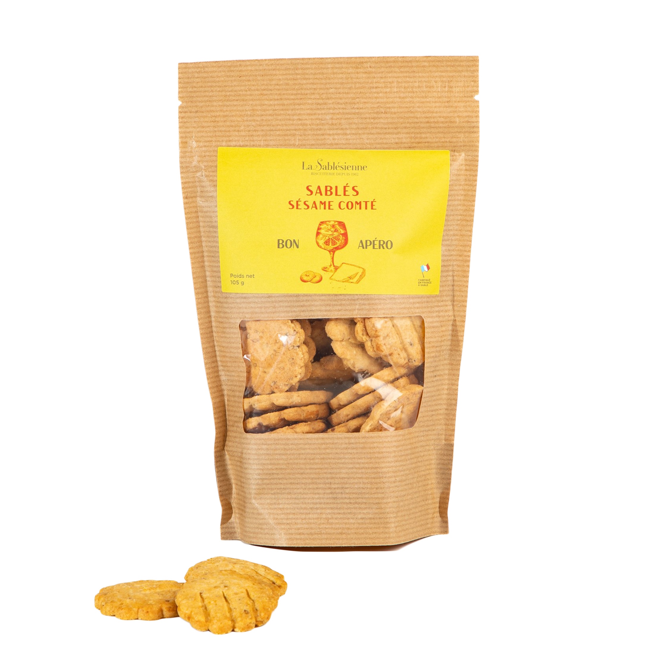 Sesame and PDO Comté cheese small biscuit - 105g