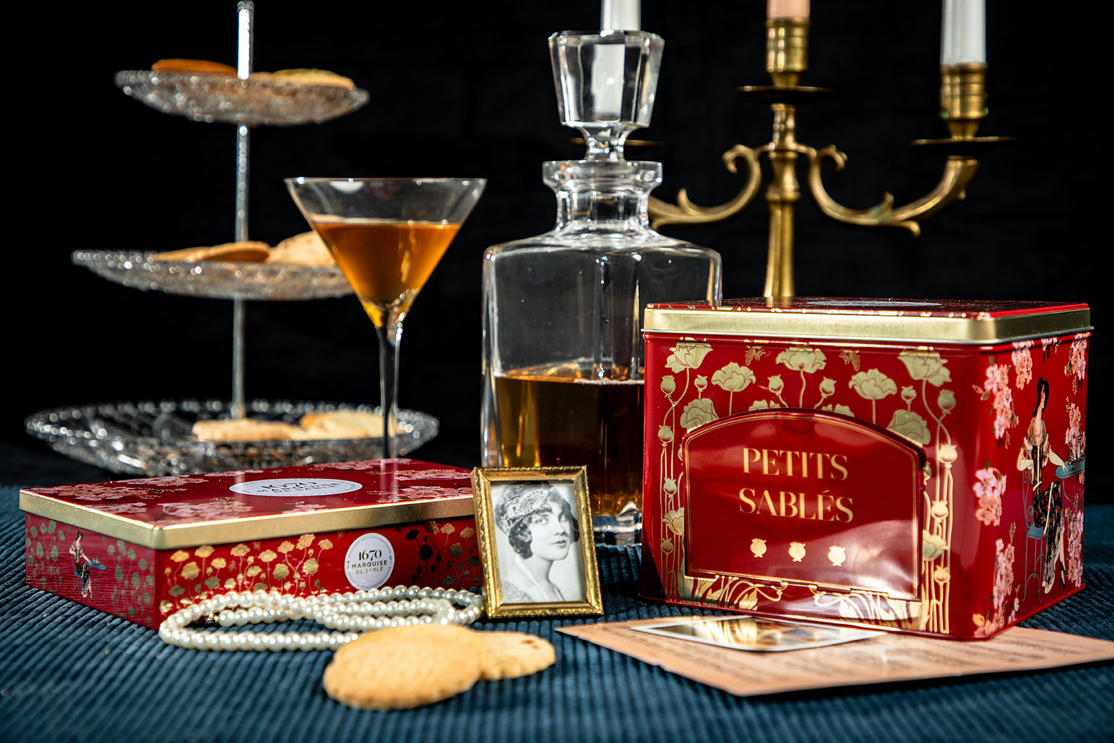 Biscuits sablés aux pépites de caramel - Boîte métal "Les Folies" 150g